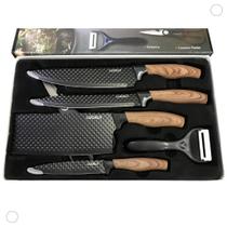 Super Kit Churrasco Profissional De Inox 6 Peças Gourmet