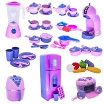 Super Kit Cozinha Infantil Eletro Legumes Café Air Fryer 51P