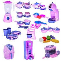 Super Kit Cozinha Infantil Eletro Legumes Café Batedeia 52Pç