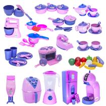 Super Kit Cozinha Infantil Eletro Legumes Café Frutas 63pç Super Kit Cozinha Infantil Eletro Legumes Café Frutas 63pç
