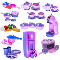 Super Kit Cozinha Infantil Eletro Legumes Café Geladeira 49P Super Kit Cozinha Infantil Eletro Legumes Café Geladeira 49P