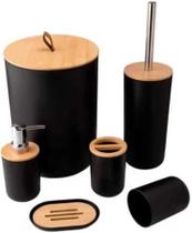super kit de banheiro com 6 peças execelente qualidade super kit de banheiro com 6 peças execelente qualidade
