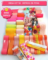 Super Kit de Fitas com 50 metros Lisas e Estampadas