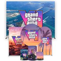 Super Kit de Painéis de Festa GTA VI- Fera Print Super Kit de Painéis de Festa GTA VI- Fera Print