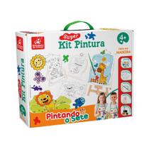 Super Kit de Pintura Pintando o Sete - Brincadeira de Criança