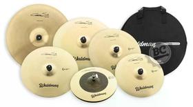 Super Kit de Pratos Waldman Signature Cleverson Silva com Ride 20, Crashes 16, 17, 18, 19, Hiha Super Kit de Pratos Waldman Signature Cleverson Silva com Ride 20, Crashes 16, 17, 18, 19, Hiha