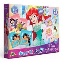 Super Kit Disney Princesas QuebraCabeça/Dominó/Jogo Memória - Toyster