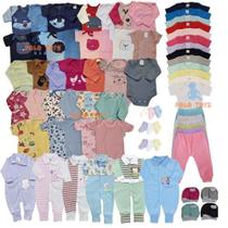 Super Kit Enxoval 42 Peças Roupas de Bebê Body Macacão Mijão Luvas Toucas e Meias Maternidade Super Kit Enxoval 42 Peças Roupas de Bebê Body Macacão Mijão Luvas Toucas e Meias Maternidade