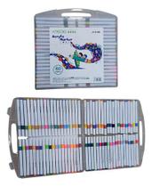 Super Kit Estojo Canetinhas Profissional Ponta 80 Cores Permanente Ponta 1linha Touch Acrilic Maker Super Kit Estojo Canetinhas Profissional Ponta 80 Cores Permanente Ponta 1linha Touch Acrilic Maker