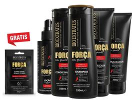 Super Kit Força Com Pimenta Bio Extratus Crescimento Capilar