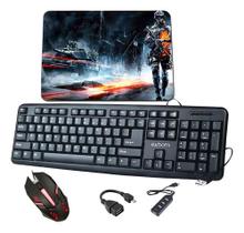 Super Kit Gamer Completo Teclado Mouse , Mousepad, Otg,supor