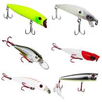 Super Kit Isca Artifical Marine Sports Superficie Meia Agua Profundidade 6un Super Kit Isca Artifical Marine Sports Superficie Meia Agua Profundidade 6un
