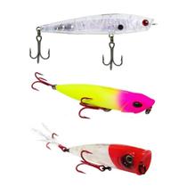 Super Kit Iscas Artificiais Marine Sports Animal Pro Slider Vulcan Superficie 3un