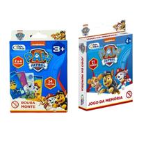 Super Kit Jogo Rouba Monte + Jogo Memória Patrulha Canina Super Kit Jogo Rouba Monte + Jogo Memória Patrulha Canina