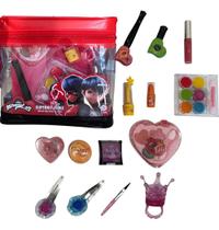 Super kit maquiagem infantil antialergica ladybug miraculous - polibrinq