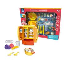 Super Kit Mini Cozinha Com Geladeira Panelinha Caçarola e Acessórios 21 Peças Brincando e Aprendendo - Fênix Super Kit Mini Cozinha Com Geladeira Panelinha Caçarola e Acessórios 21 Peças Brincando e Aprendendo - Fênix