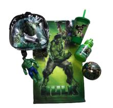 Super Kit Mochila Hulk com Acessórios