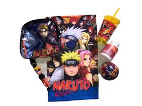 Super Kit Mochila Naruto com Acessórios