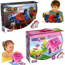 Super Kit Monta & Brinca Home Pet 142 Peças Casinha + Moto 47 Peças Plasbrink