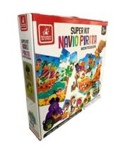 Super Kit Navio Pirata Montessori Brincadeira Criança - Brincadeira de Criança