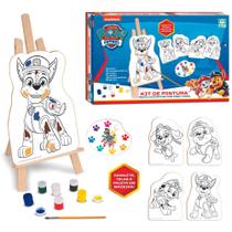 Super Kit Pintura Da Patrulha Canina Paw Patrol Educativo Infantil Em Madeira Para Pequenos Artistas