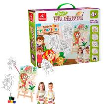 Super Kit Pintura Sítio Pica-Pau Amarelo 4 Telas + 6 Tintas Super Kit Pintura Sítio Pica-Pau Amarelo 4 Telas + 6 Tintas