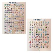 Super Kit - Pôster Pokédex Geração 1 e 2 Super Kit - Pôster Pokédex Geração 1 e 2