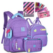 Super Kit Rebecca Bonbon Costas Chaveiro de Pelinho Mochila+Estojo+Lancheira+Itens de Papelaria Clio Super Kit Rebecca Bonbon Costas Chaveiro de Pelinho Mochila+Estojo+Lancheira+Itens de Papelaria Clio