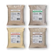 Super Kit Saúde Intestinal - Psyllium, Feno, Banana Verde e Linhaça 100g