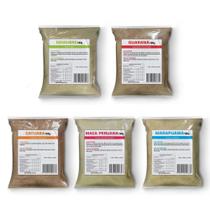 Super kit Vigoramix Ca tuaba, Gengibre, Marapuama, Guaraná e Ma ca Pe ruana 100g