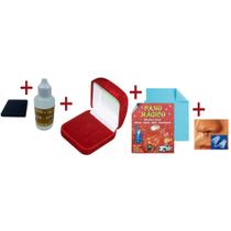 Super kt 1 caixinha para alianças + 1 flanela para polir joias + 1 Àcido de testar ouro e prata + 1 pedra de te