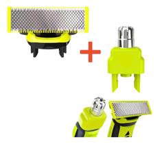 Super Lâmina + Aparador Nasal Para Oneblade Philips