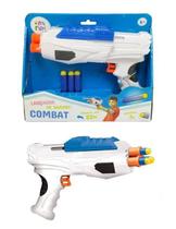 Super Lança Dardos Combat Branco e Azul Com 3 Dardos - Fan Fun - 18NT036 Super Lança Dardos Combat Branco e Azul Com 3 Dardos - Fan Fun - 18NT036
