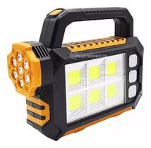 Super Lanterna Solar E Cabo Usb 9 Led Superior E 11 Lateral Súper Forte