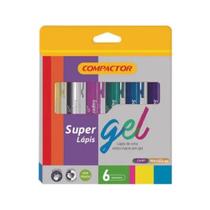 Super Lápis De Cera Em Gel Com 6 Cores Metálicas