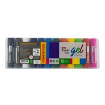 Super Lápis Gel - Mini C/12 Cores Básicas Super Lápis Gel - Mini C/12 Cores Básicas