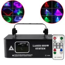 Super Laser Show RGB 500mw Controle Remoto DMX 512 Bivolt Dj Iluminação Bivolt - 194883