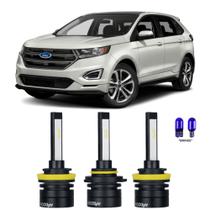 Super Led 6000K Farol Baixo Alto Milha Ford Edge Super Led 6000K Farol Baixo Alto Milha Ford Edge
