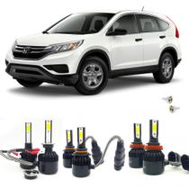 Super Led 6000K Farol Baixo Alto Milha Honda CR-V