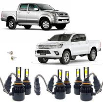 Super Led 6000K Farol Baixo Alto Milha Toyota Hilux