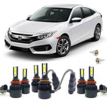 Super Led 6000K Farol Baixo H11 Alto H11 Milha HB3 Civic 17+