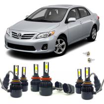 Super Led 8000K Farol Baixo HB3 Alto HB3 Milha H11 Corolla 12-14