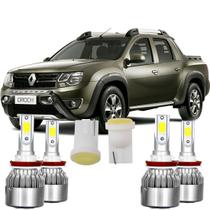 Super Led Farol Alto Baixo Duster Oroch 6000k Tipo Xenon