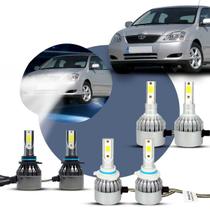 Super LED Farol Alto Baixo Milha Toyota Corolla 2002 a 2007 6000K 30000h Super LED Farol Alto Baixo Milha Toyota Corolla 2002 a 2007 6000K 30000h