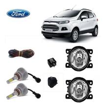 Super Led Farol Auxiliar Ecosport 2013 Com Lâmpada H11 Kit