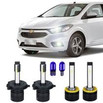 Super Led Farol Baixo Alto Milha Onix Prisma 2013 Até 2019