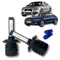 Super Led Farol Baixo S14 H7 32w 6000k Audi A5 2007 a 2016