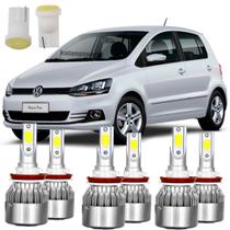 Super Led Fox 2010-2013 Luz Alta Baixa Milha 6000k + Led T10