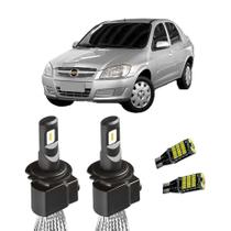 Super Led H4 Sem Erro 6000k Prisma 2006 Em Diante Pingo T10