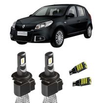 Super Led H4 Sem Erro 6000k Sandero 2007 A 2014 + Pingo T10 Super Led H4 Sem Erro 6000k Sandero 2007 A 2014 + Pingo T10